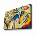 Tablou decorativ, 4570KANDINSKY007, Lemn, Multicolor