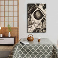 Tablou decorativ, 4570KANDINSKY009, Lemn, Multicolor