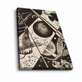 Tablou decorativ, 4570KANDINSKY009, Lemn, Multicolor