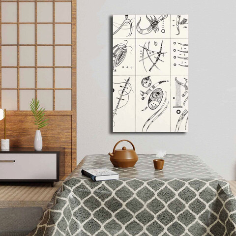 Tablou decorativ, 4570KANDINSKY010, Lemn, Multicolor