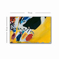 Tablou decorativ, 4570KANDINSKY012, Lemn, Multicolor