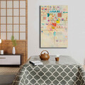 Tablou decorativ, 4570KANDINSKY013, Lemn, Multicolor
