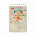 Tablou decorativ, 4570KANDINSKY013, Lemn, Multicolor
