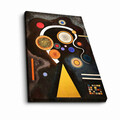 Tablou decorativ, 4570KANDINSKY014, Lemn, Multicolor