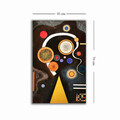 Tablou decorativ, 4570KANDINSKY014, Lemn, Multicolor