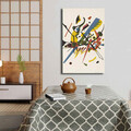 Tablou decorativ, 4570KANDINSKY016, Lemn, Multicolor