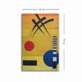 Tablou decorativ, 4570KANDINSKY018, Lemn, Multicolor