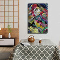Tablou decorativ, 4570KANDINSKY019, Lemn, Multicolor
