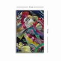 Tablou decorativ, 4570KANDINSKY019, Lemn, Multicolor