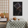 Tablou decorativ, 4570KANDINSKY020, Lemn, Multicolor