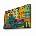 Tablou decorativ, 4570KANDINSKY022, Lemn, Multicolor