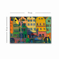 Tablou decorativ, 4570KANDINSKY022, Lemn, Multicolor