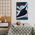 Tablou decorativ, 4570KANDINSKY024, Lemn, Multicolor