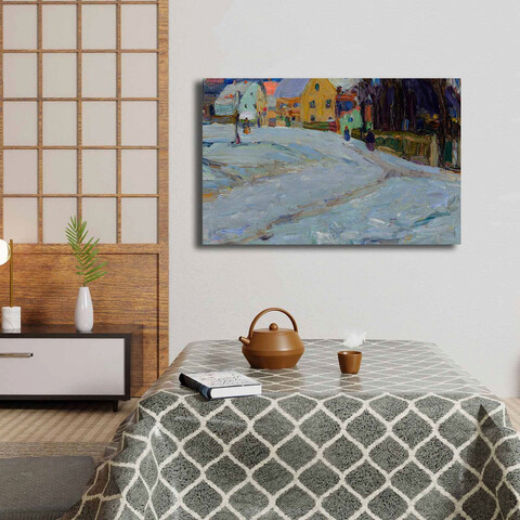 Tablou decorativ, 4570KANDINSKY025, Lemn, Multicolor