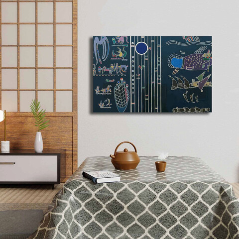 Tablou decorativ, 4570KANDINSKY026, Lemn, Multicolor