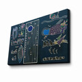 Tablou decorativ, 4570KANDINSKY026, Lemn, Multicolor
