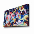 Tablou decorativ, 4570KANDINSKY029, Lemn, Multicolor