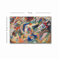 Tablou decorativ, 4570KANDINSKY030, Lemn, Multicolor