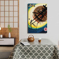 Tablou decorativ, 4570KANDINSKY031, Lemn, Multicolor