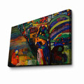 Tablou decorativ, 4570KANDINSKY035, Lemn, Multicolor