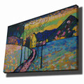 Tablou decorativ, 70100KANDINSKY001, Canvas, Lemn, Multicolor