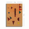 Tablou decorativ, 70100KANDINSKY002, Canvas, Lemn, Multicolor