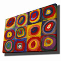 Tablou decorativ, 70100KANDINSKY008, Canvas , Lemn, Multicolor