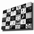 Tablou decorativ, 70100KANDINSKY017, Canvas, Lemn, Multicolor
