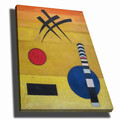 Tablou decorativ, 70100KANDINSKY018, Canvas, Lemn, Multicolor