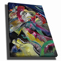 Tablou decorativ, 70100KANDINSKY019, Canvas, Lemn, Multicolor