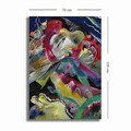 Tablou decorativ, 70100KANDINSKY019, Canvas, Lemn, Multicolor