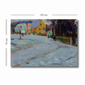 Tablou decorativ, 70100KANDINSKY025, Canvas, Lemn, Multicolor