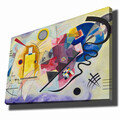 Tablou decorativ, 70100KANDINSKY028, Canvas , Lemn, Multicolor