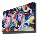Tablou decorativ, 70100KANDINSKY029, Canvas, Lemn, Multicolor