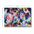 Tablou decorativ, 70100KANDINSKY029, Canvas, Lemn, Multicolor