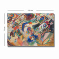 Tablou decorativ, 70100KANDINSKY030, Canvas, Lemn, Multicolor