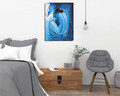 Tablou decorativ, DC195, Rama din lemn (grosime 3 cm), Multicolor