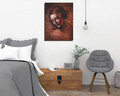 Tablou decorativ, DC196, Rama din lemn (grosime 3 cm), Multicolor