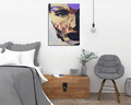 Tablou decorativ, DC209, Rama din lemn (grosime 3 cm), Multicolor