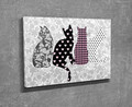 Tablou decorativ, DC212, Rama din lemn (grosime 3 cm), Multicolor