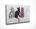 Tablou decorativ, DC212, Rama din lemn (grosime 3 cm), Multicolor