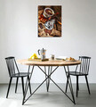 Tablou decorativ, DC215, Rama din lemn (grosime 3 cm), Multicolor