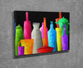 Tablou decorativ, DC216, Rama din lemn (grosime 3 cm), Multicolor