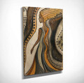 Tablou decorativ, DC219, Rama din lemn (grosime 3 cm), Multicolor