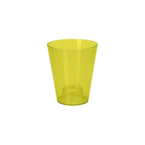 Ghiveci orhidee Vulcano 13 cm, galben transparent