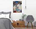 Tablou decorativ, DC269, Rama din lemn (grosime 3 cm), Multicolor