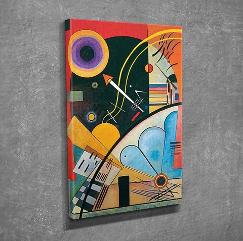 Tablou decorativ, DC276, Rama din lemn (grosime 3 cm), Multicolor