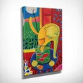 Tablou decorativ, DC278, Rama din lemn (grosime 3 cm), Multicolor