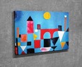 Tablou decorativ, DC280, Rama din lemn (grosime 3 cm), Multicolor