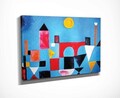 Tablou decorativ, DC280, Rama din lemn (grosime 3 cm), Multicolor